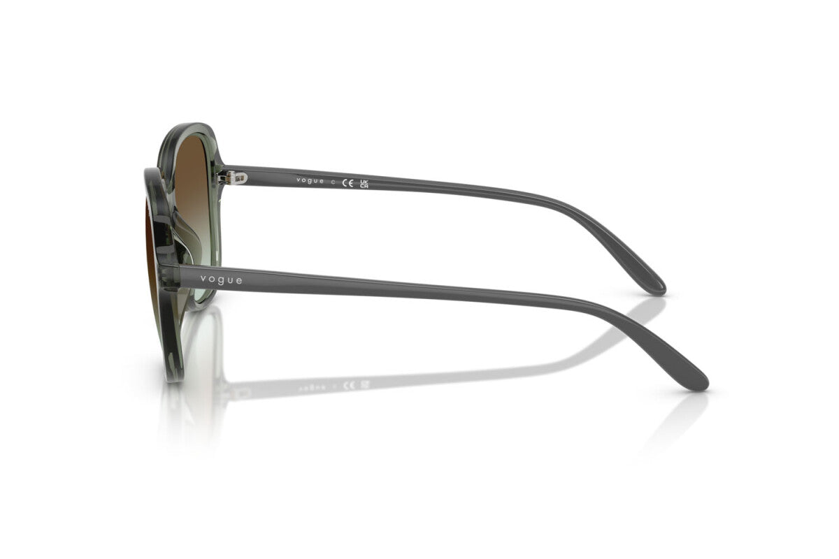 VOGUE - 3086E8 VERDE GERMANO REALE TRASPARENTE | OCCHIALE DA SOLE DONNA - VO 5601S TAGLIA 53