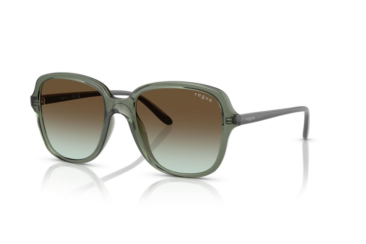 VOGUE - 3086E8 VERDE GERMANO REALE TRASPARENTE | OCCHIALE DA SOLE DONNA - VO 5601S TAGLIA 53