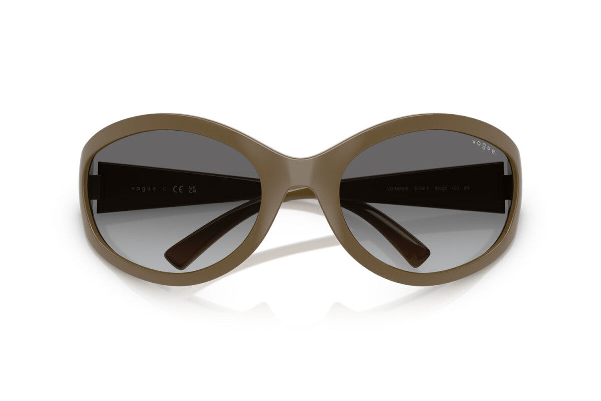 VOGUE - 317511 MARRONE PIENO | OCCHIALE DA SOLE DONNA - VO 5606S TAGLIA 65