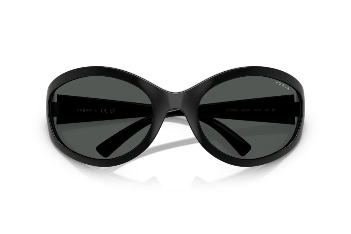 VOGUE - W44/87 NERO | OCCHIALE DA SOLE DONNA - VO 5606S TAGLIA 65