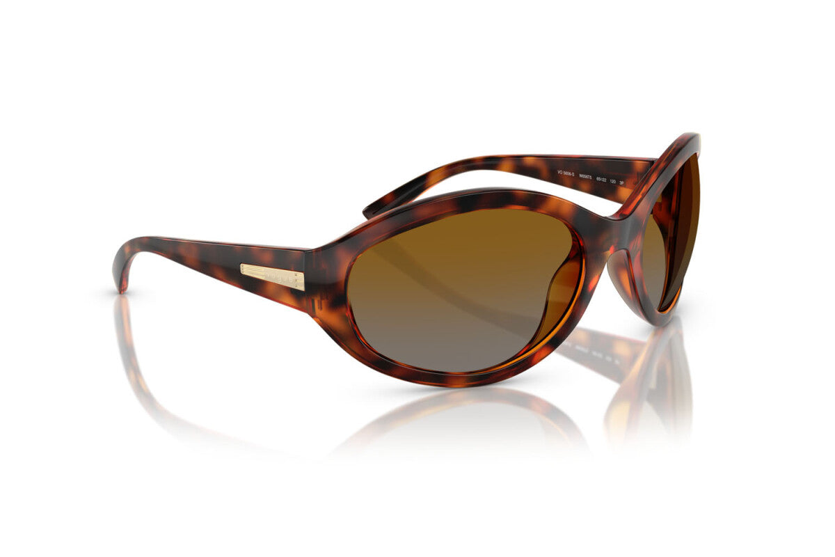 VOGUE - W656T5 AVANA SCURA | OCCHIALE DA SOLE DONNA - VO 5606S TAGLIA 65
