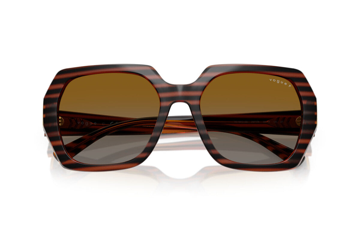 VOGUE - 2571T5 AVANA MARRONE STRIATO | OCCHIALE DA SOLE DONNA - VO 5612SB TAGLIA 55