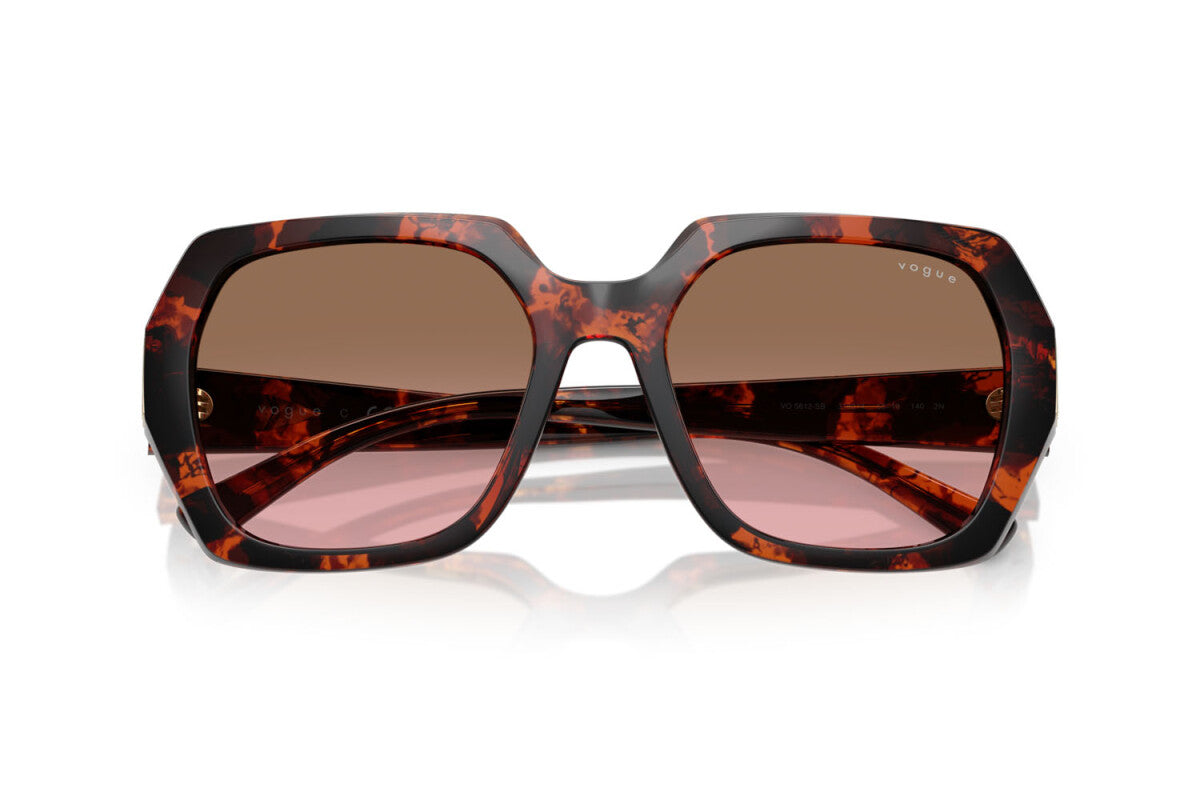 VOGUE - 318014 AVANA ROSSA | OCCHIALE DA SOLE DONNA - VO 5612SB TAGLIA 55