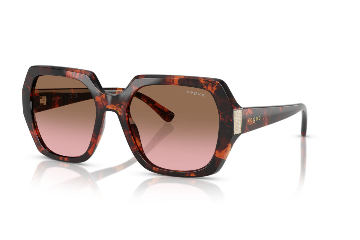 VOGUE - 318014 AVANA ROSSA | OCCHIALE DA SOLE DONNA - VO 5612SB TAGLIA 55