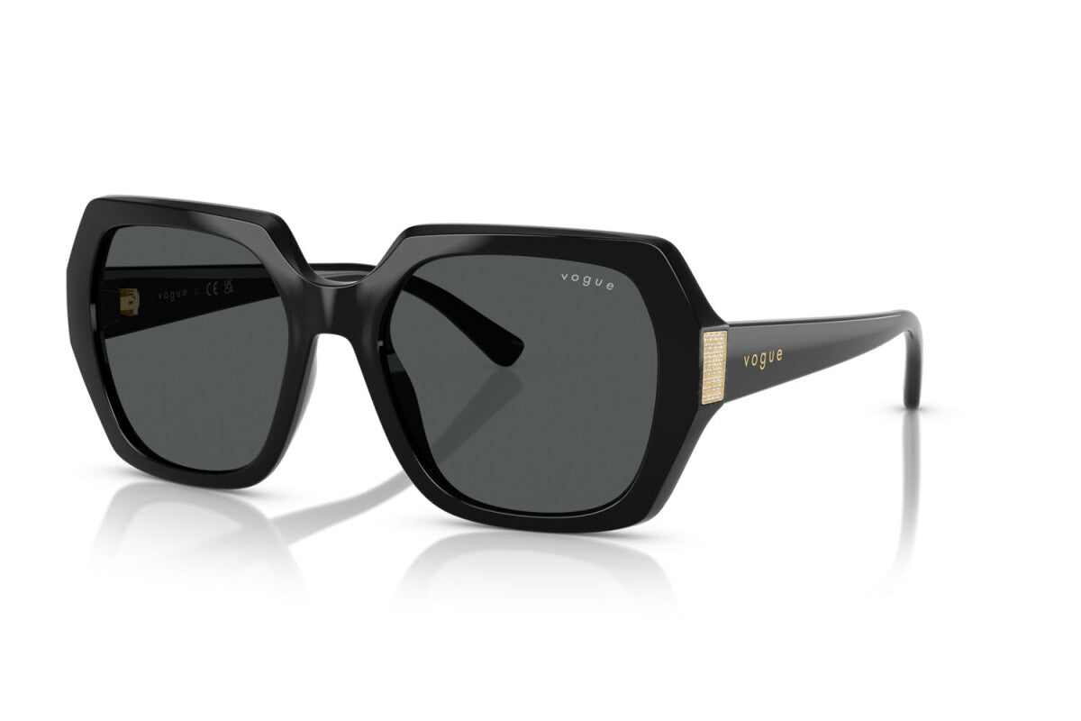 VOGUE - W44/87 NERO | OCCHIALE DA SOLE DONNA - VO 5612SB TAGLIA 55