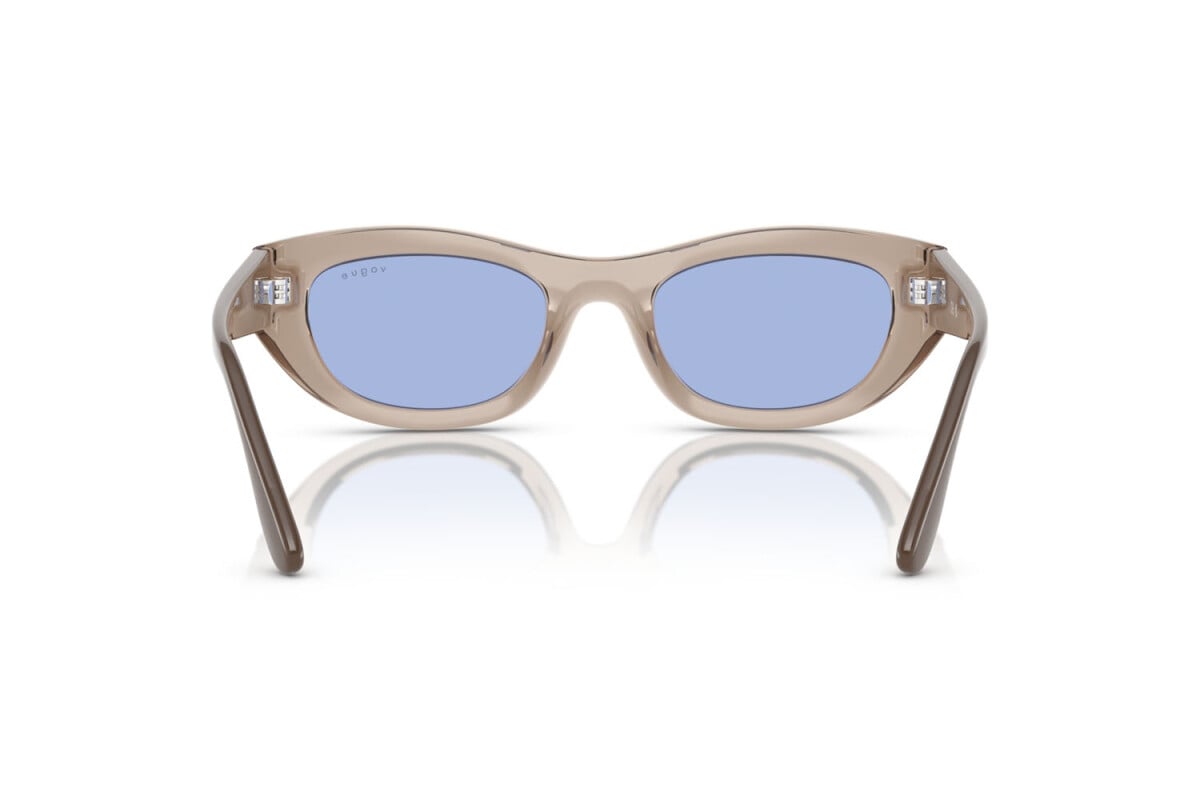 VOGUE - 318172 MARRONE CHIARO TRASPARENTE | OCCHIALE DA SOLE DONNA - VO 5616S TAGLIA 51