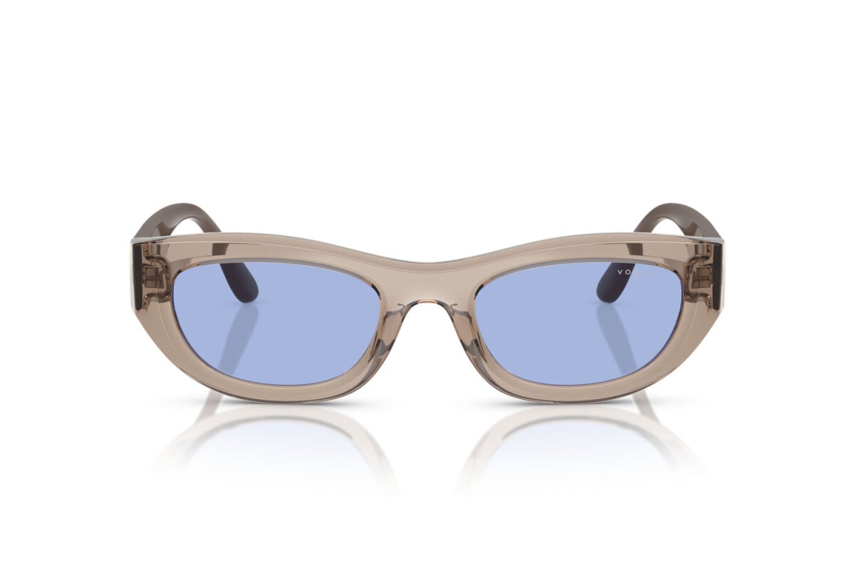 VOGUE - 318172 MARRONE CHIARO TRASPARENTE | OCCHIALE DA SOLE DONNA - VO 5616S TAGLIA 51