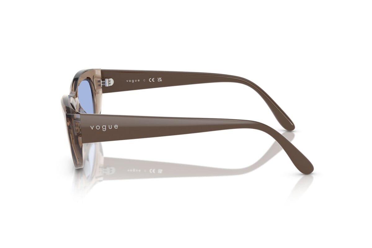 VOGUE - 318172 MARRONE CHIARO TRASPARENTE | OCCHIALE DA SOLE DONNA - VO 5616S TAGLIA 51