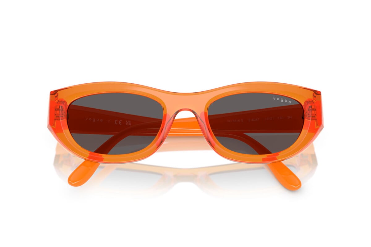 VOGUE - 318287 ARANCIONE TRASPARENTE | OCCHIALE DA SOLE DONNA - VO 5616S TAGLIA 51