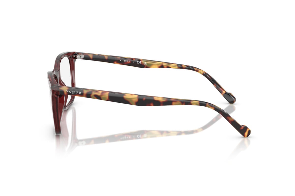 VOGUE - 2924 BORDEAUX TRASPARENTE | OCCHIALE DA VISTA UOMO - VO 5617 TAGLIA 53