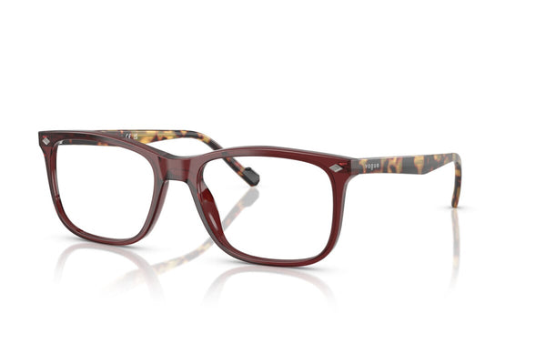 VOGUE - 2924 BORDEAUX TRASPARENTE | OCCHIALE DA VISTA UOMO - VO 5617 TAGLIA 55