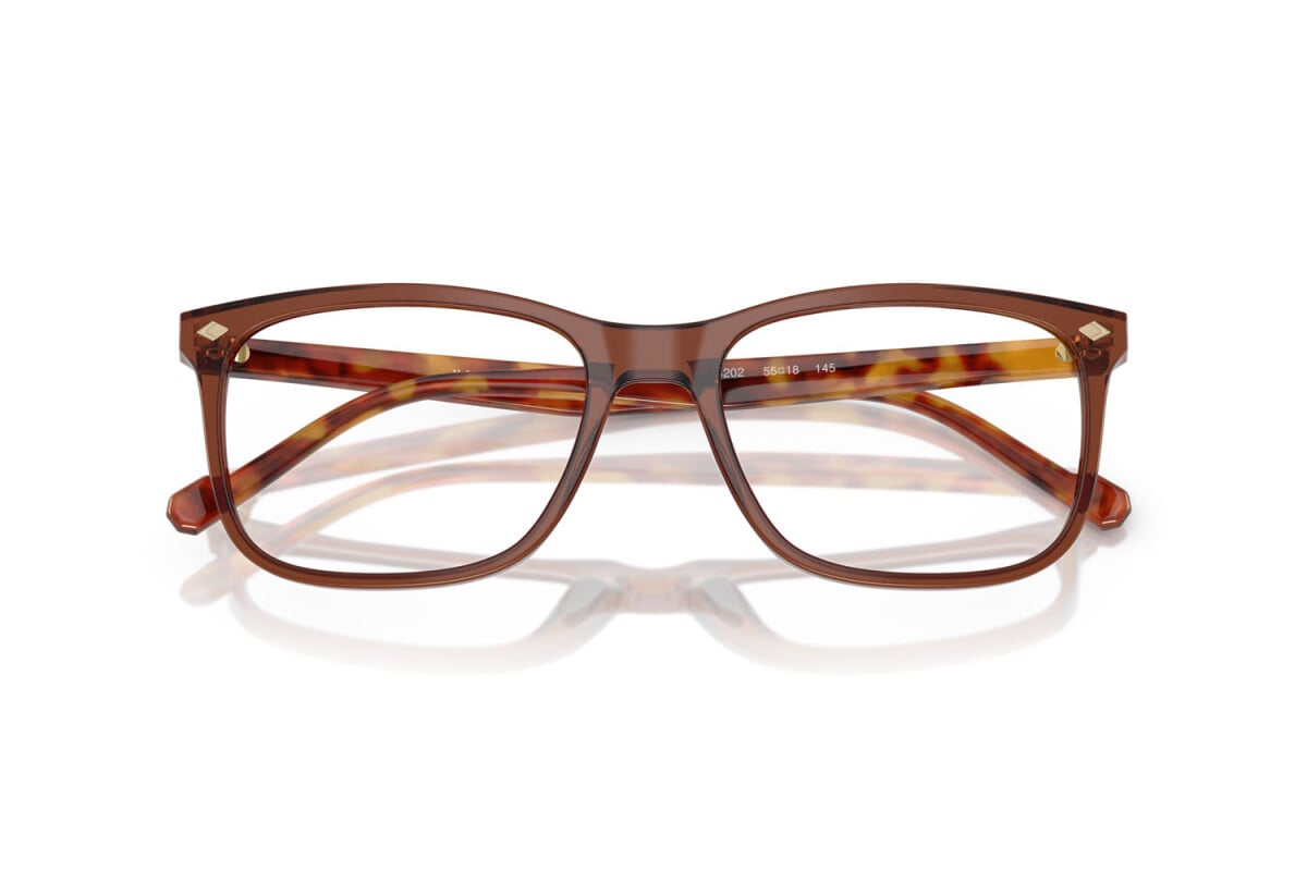 VOGUE - 3202 MARRONE TRASPARENTE | OCCHIALE DA VISTA UOMO - VO 5617 TAGLIA 53