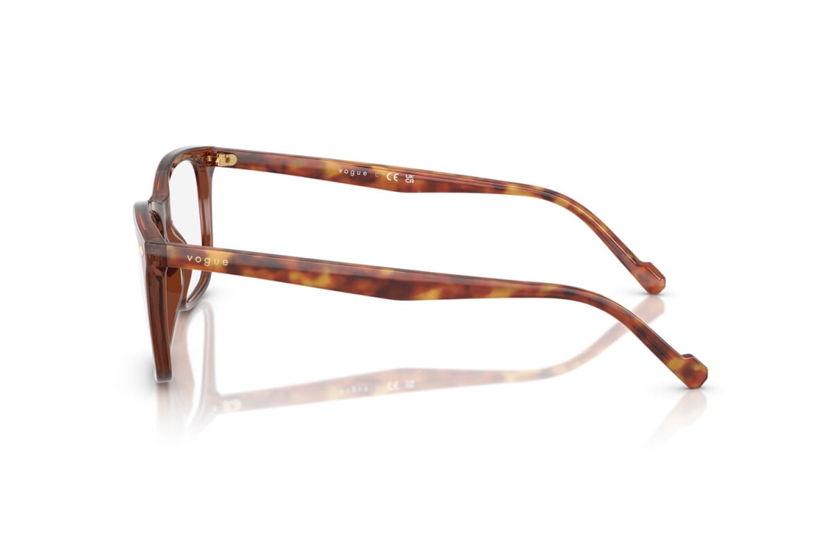 VOGUE - 3202 MARRONE TRASPARENTE | OCCHIALE DA VISTA UOMO - VO 5617 TAGLIA 53