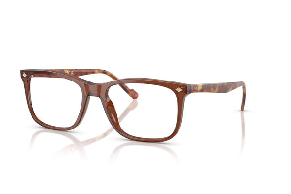 VOGUE - 3202 MARRONE TRASPARENTE | OCCHIALE DA VISTA UOMO - VO 5617 TAGLIA 55