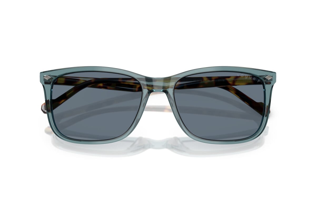 VOGUE - 32034Y PETROLIO TRASPARENTE | OCCHIALE DA SOLE UOMO - VO 5618S TAGLIA 57