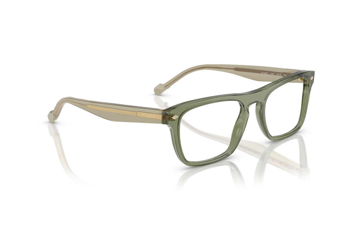 VOGUE - 3187 VERDE TRASPARENTE | OCCHIALE DA VISTA UOMO - VO 5619 TAGLIA 52