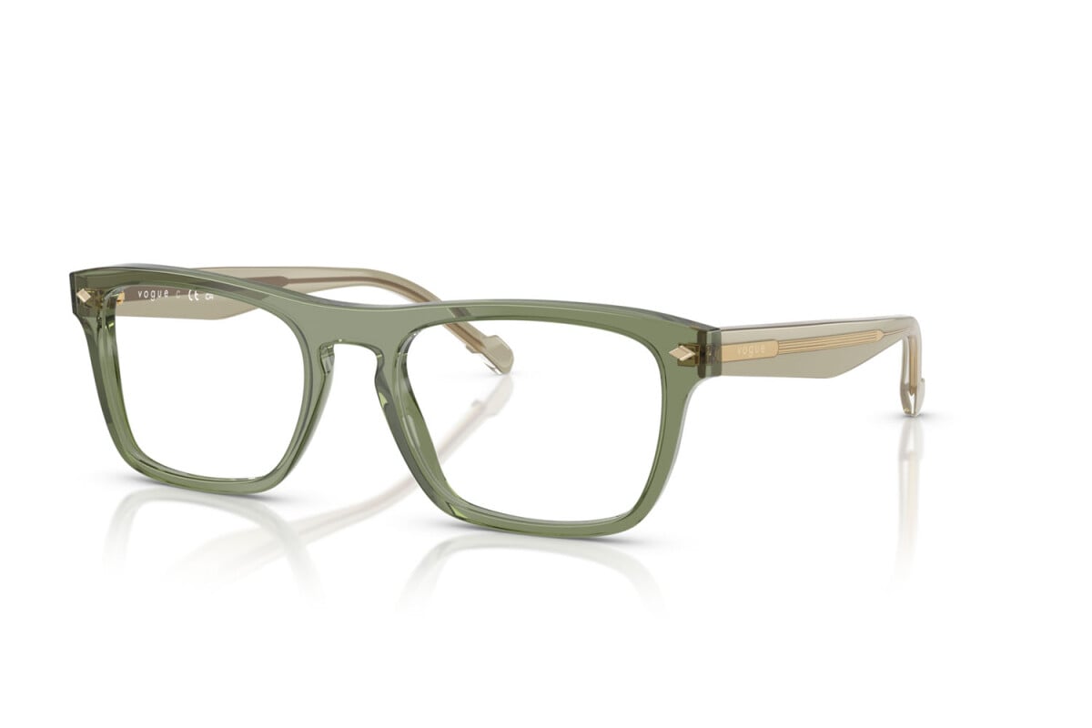 VOGUE - 3187 VERDE TRASPARENTE | OCCHIALE DA VISTA UOMO - VO 5619 TAGLIA 54