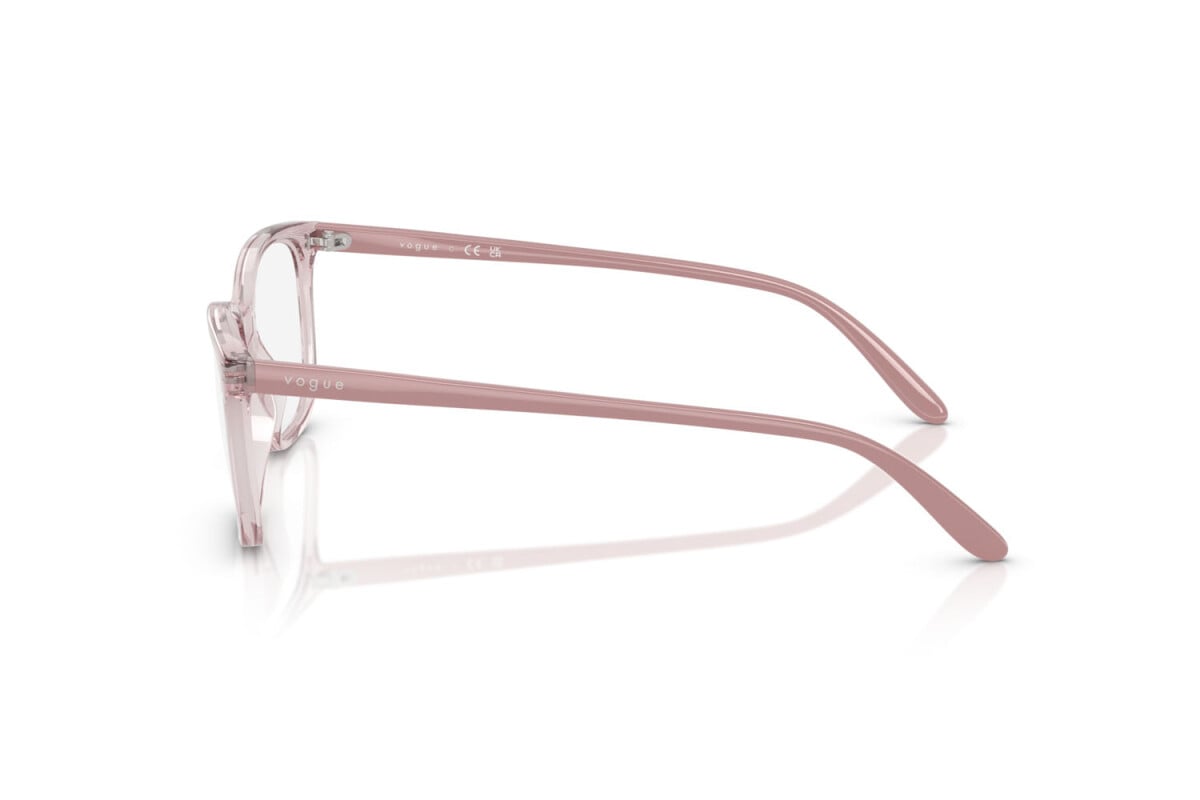 VOGUE - 2942 ROSA TRASPARENTE | OCCHIALE DA VISTA DONNA - VO 5621 TAGLIA 51