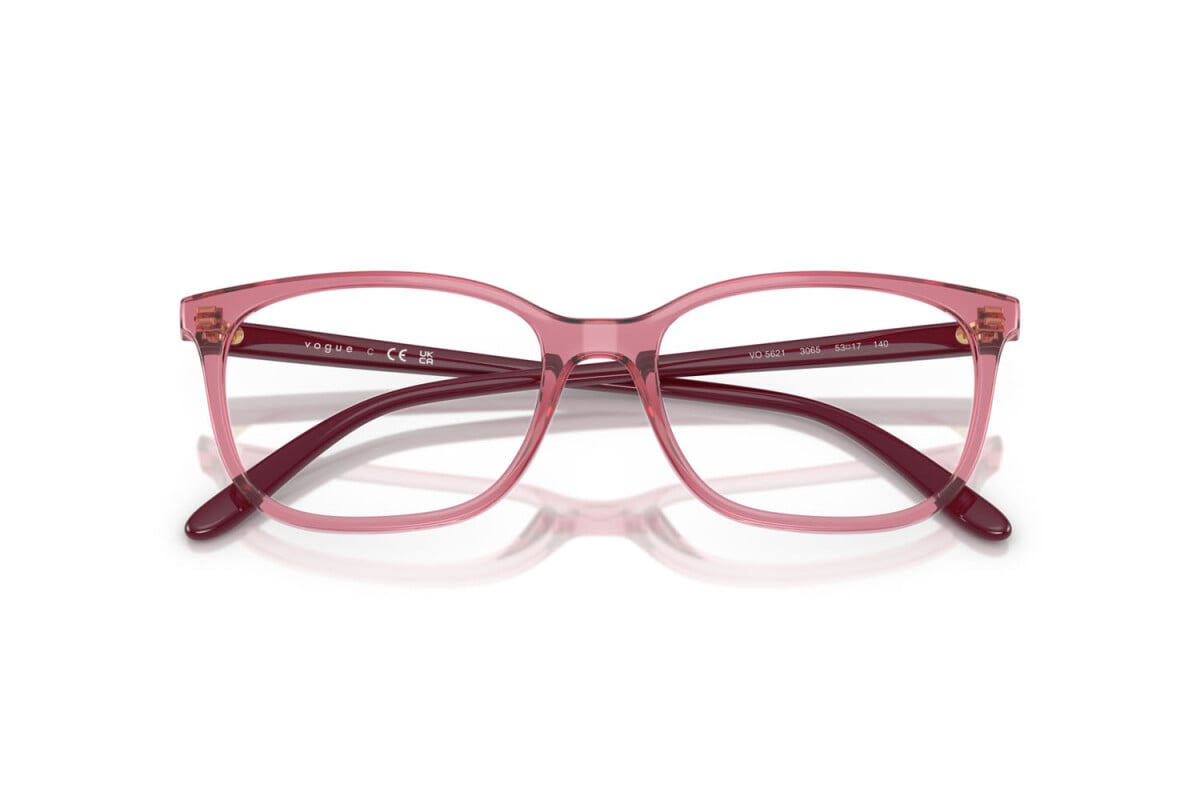 VOGUE - 3065 VIOLA TRASPARENTE | OCCHIALE DA VISTA DONNA - VO 5621 TAGLIA 53