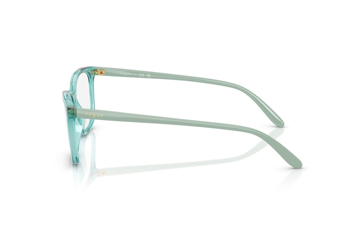 VOGUE - 3192 TURCHESE TRASPARENTE | OCCHIALE DA VISTA DONNA - VO 5621 TAGLIA 51