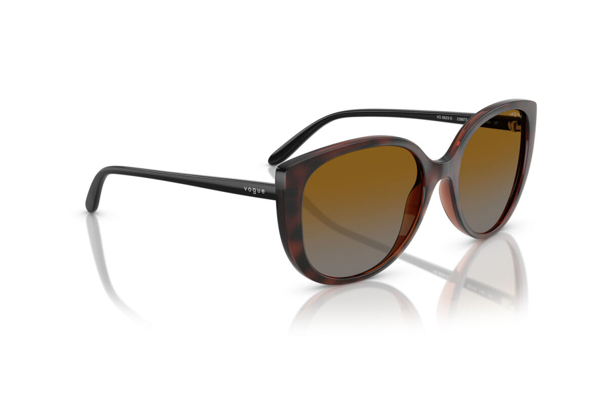 VOGUE - 2386T5 TOP AVANA SCURO/CASTANO CHIARO | OCCHIALE DA SOLE DONNA - VO 5623S TAGLIA 55