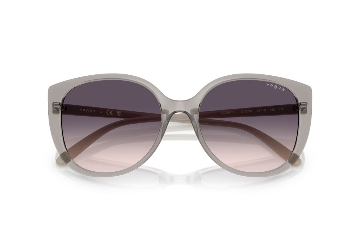 VOGUE - 272636 GRIGIO TRASPARENTE | OCCHIALE DA SOLE DONNA - VO 5623S TAGLIA 55
