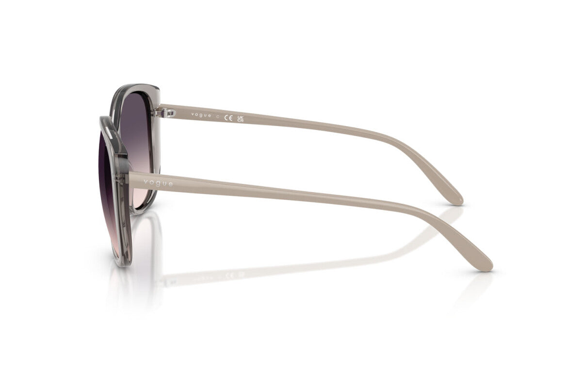 VOGUE - 272636 GRIGIO TRASPARENTE | OCCHIALE DA SOLE DONNA - VO 5623S TAGLIA 55