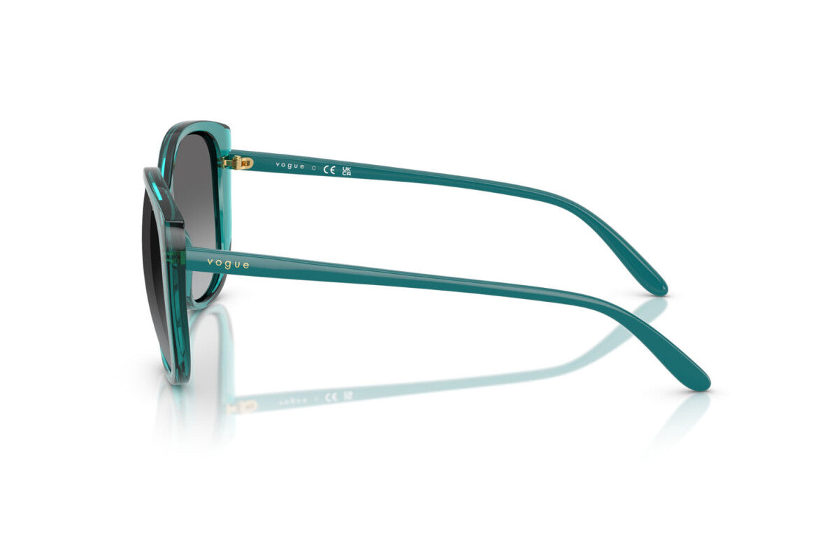 VOGUE - 319111 PETROLIO TRASPARENTE | OCCHIALE DA SOLE DONNA - VO 5623S TAGLIA 55