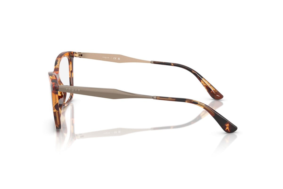 VOGUE - 3200 AVANA GIALLA | OCCHIALE DA VISTA DONNA - VO 5624 TAGLIA 51