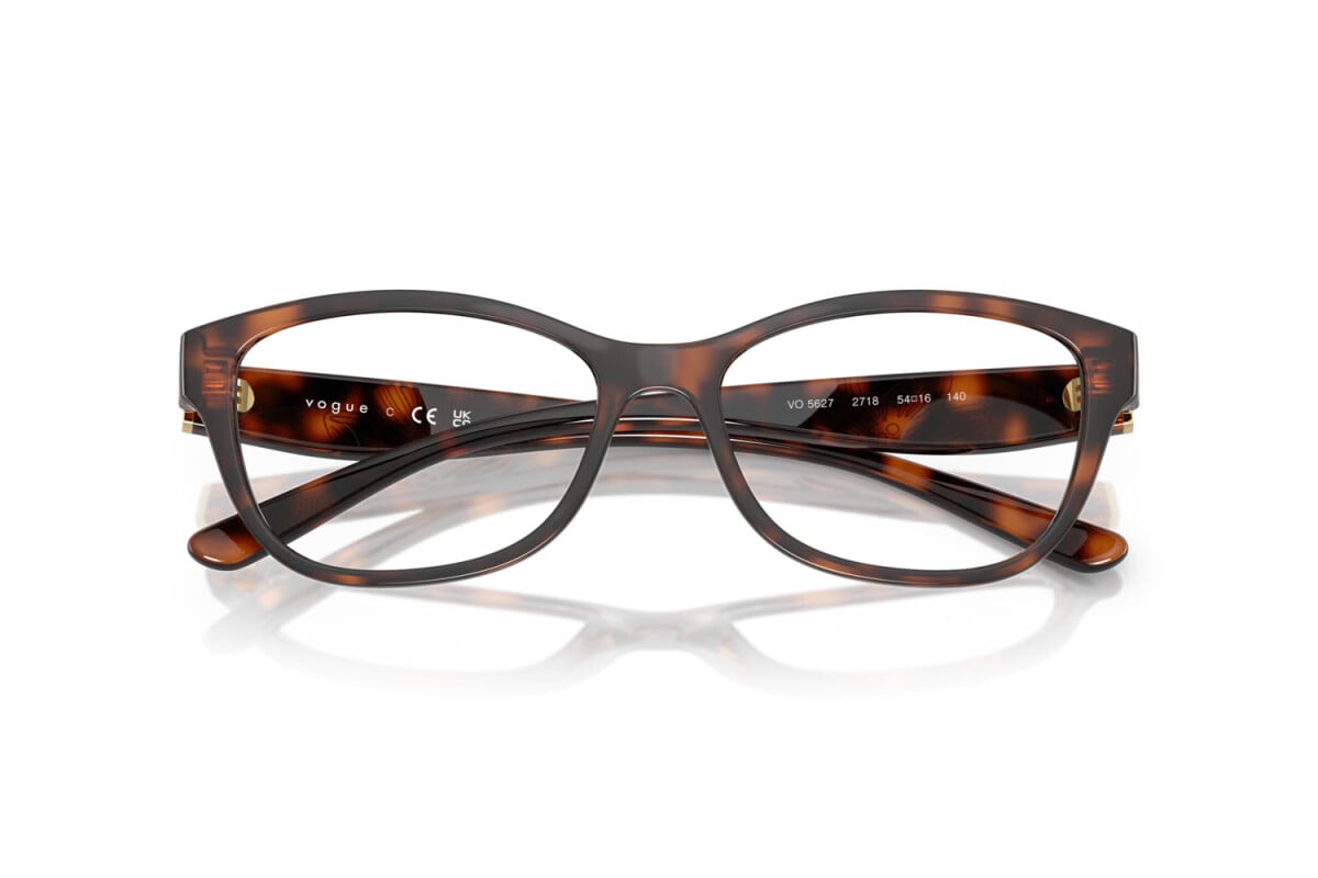 VOGUE - 2718 AVANA COMPLETAMENTE SCURA | OCCHIALE DA VISTA DONNA - VO 5627 TAGLIA 52
