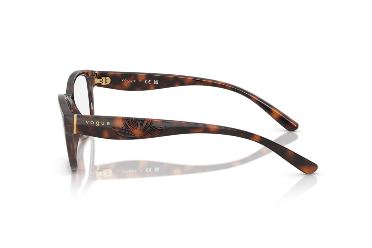 VOGUE - 2718 AVANA COMPLETAMENTE SCURA | OCCHIALE DA VISTA DONNA - VO 5627 TAGLIA 52