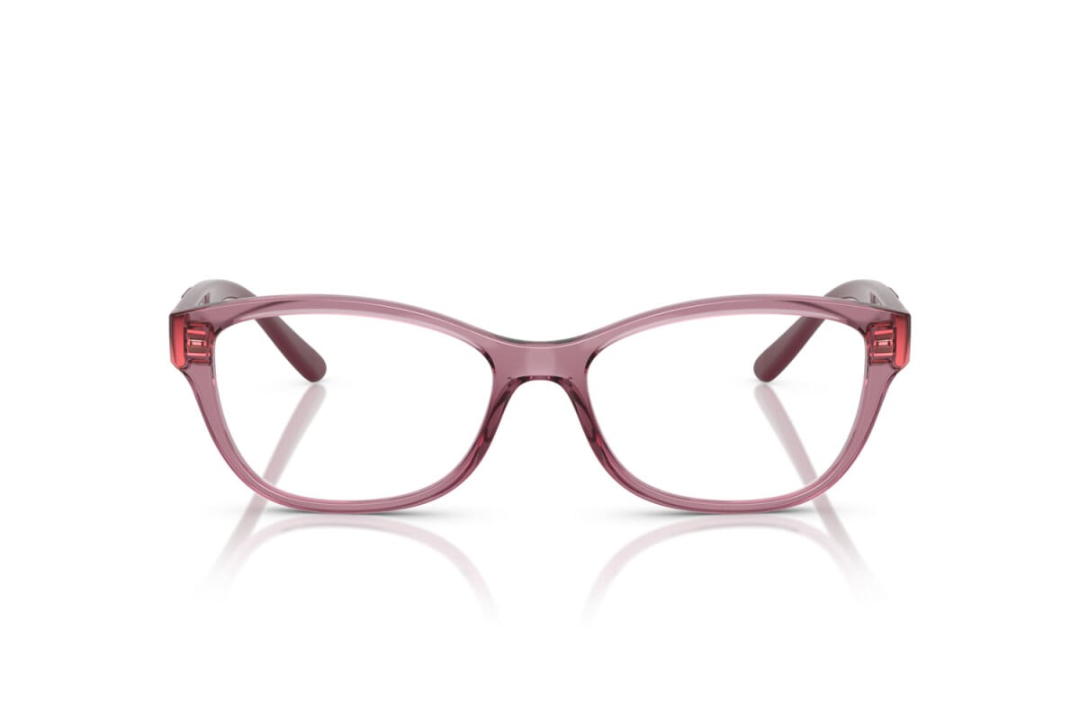 VOGUE - 3024 ROSA SCURO TRASPARENTE | OCCHIALE DA VISTA DONNA - VO 5627 TAGLIA 54