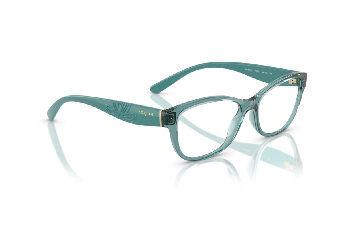 VOGUE - 3196 VERDE CHIARO TRASPARENTE | OCCHIALE DA VISTA DONNA - VO 5627 TAGLIA 54