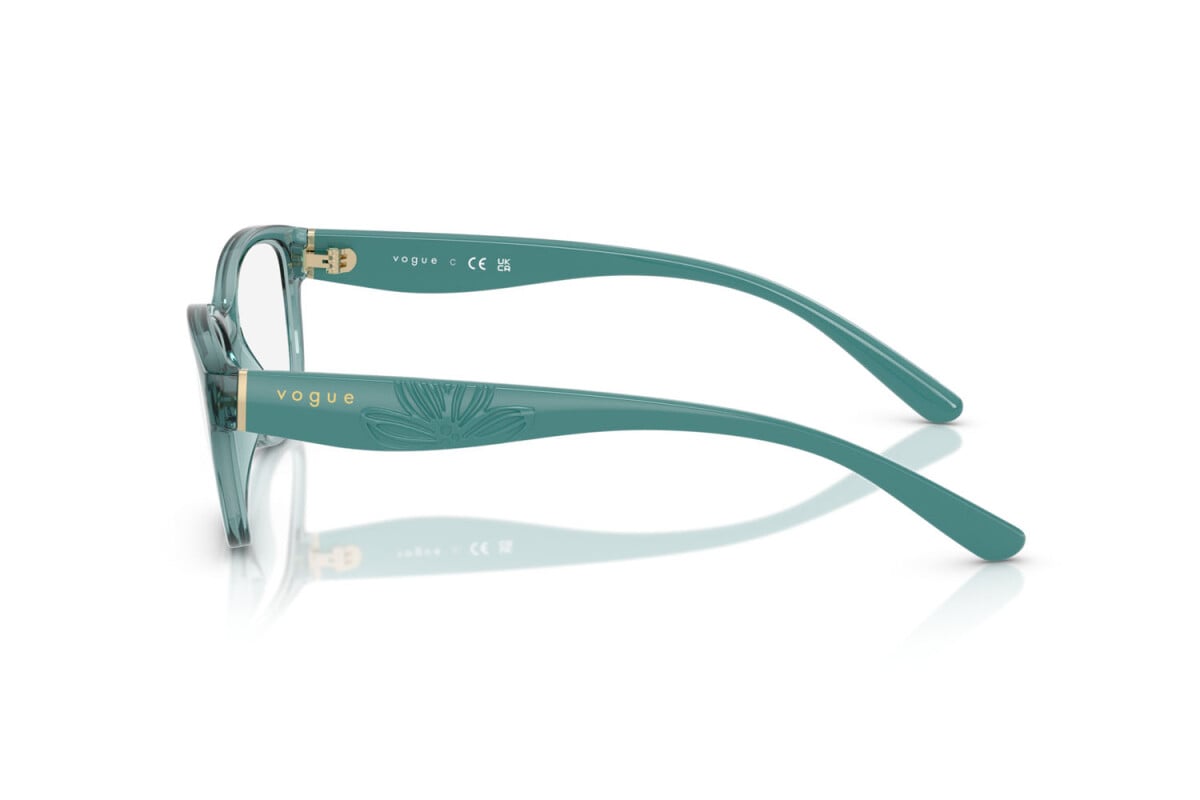 VOGUE - 3196 VERDE CHIARO TRASPARENTE | OCCHIALE DA VISTA DONNA - VO 5627 TAGLIA 54