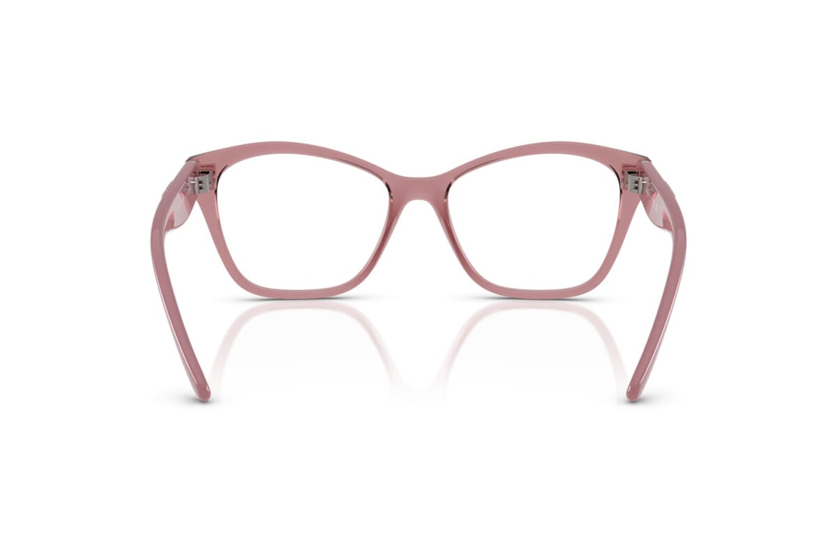 VOGUE - 3198 ROSA SCURO TRASPARENTE | OCCHIALE DA VISTA DONNA - VO 5628 TAGLIA 53