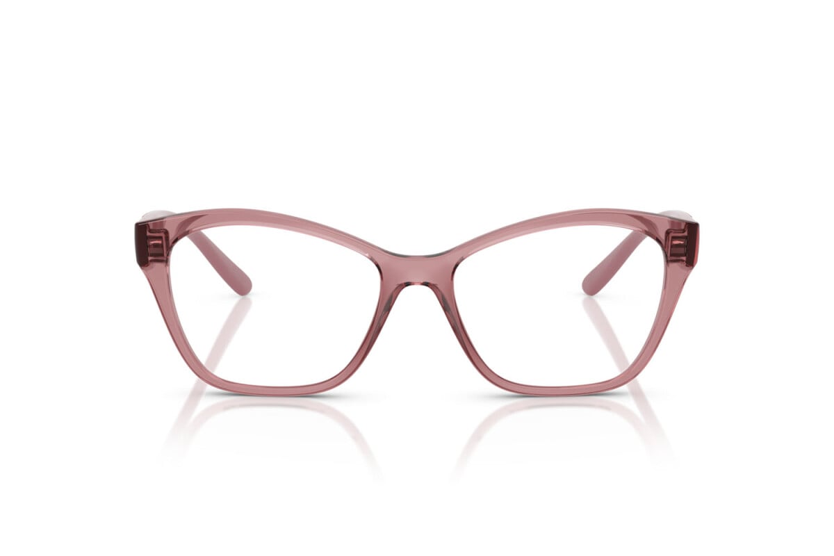 VOGUE - 3198 ROSA SCURO TRASPARENTE | OCCHIALE DA VISTA DONNA - VO 5628 TAGLIA 53