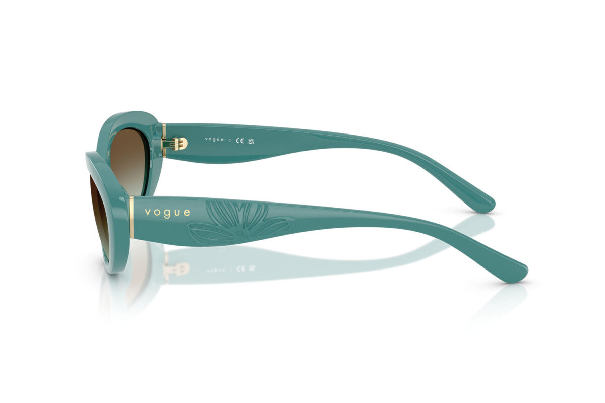 VOGUE - 3194E8 PETROLIO LEGGERO COMPLETO | OCCHIALE DA SOLE DONNA - VO 5630S TAGLIA 55