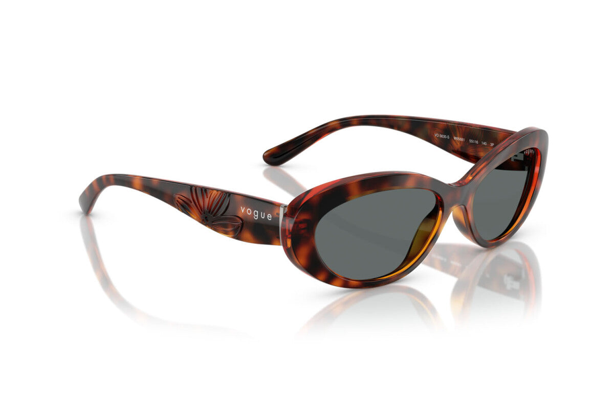 VOGUE - W65681 AVANA SCURA | OCCHIALE DA SOLE DONNA - VO 5630S TAGLIA 55