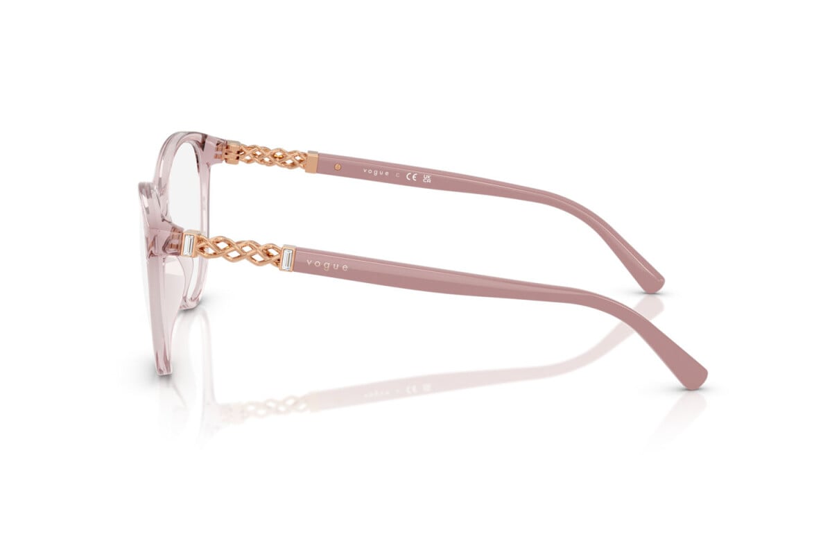VOGUE - 2828 ROSA TRASPARENTE | OCCHIALE DA VISTA DONNA - VO 5631B TAGLIA 51