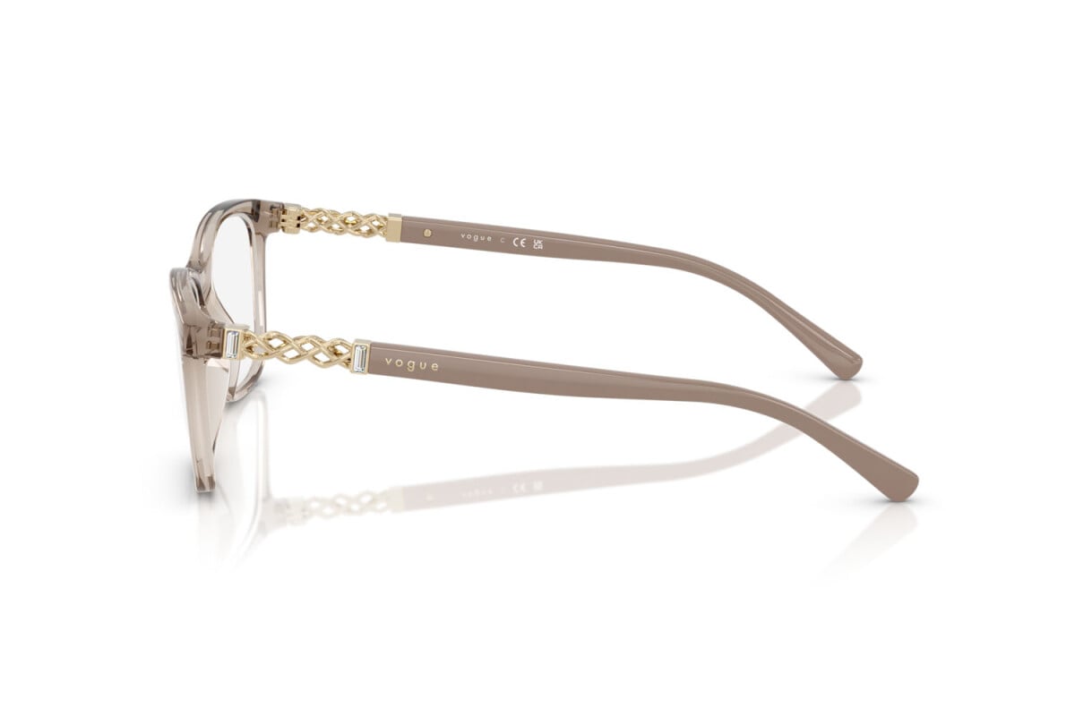 VOGUE - 2990 CARAMELLO TRASPARENTE | OCCHIALE DA VISTA DONNA - VO 5632B TAGLIA 51