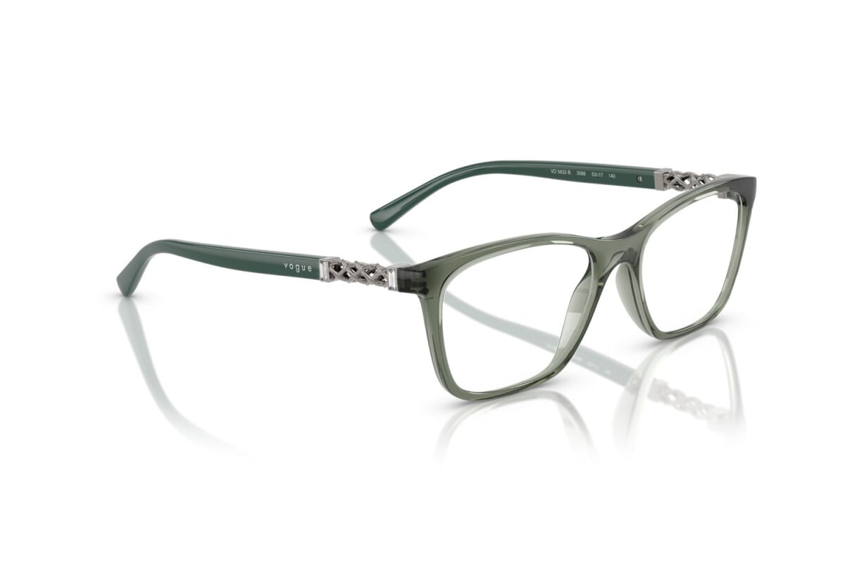 VOGUE - 3086 VERDE GERMANO REALE TRASPARENTE | OCCHIALE DA VISTA DONNA - VO 5632B TAGLIA 51