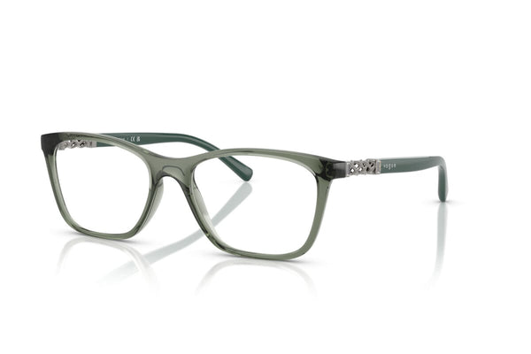 VOGUE - 3086 VERDE GERMANO REALE TRASPARENTE | OCCHIALE DA VISTA DONNA - VO 5632B TAGLIA 53
