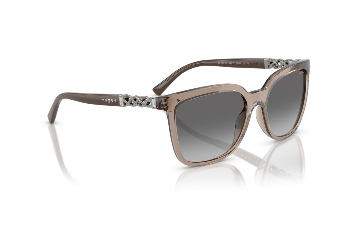 VOGUE - 294011 MARRONE TRASPARENTE | OCCHIALE DA SOLE DONNA - VO 5633SB TAGLIA 56