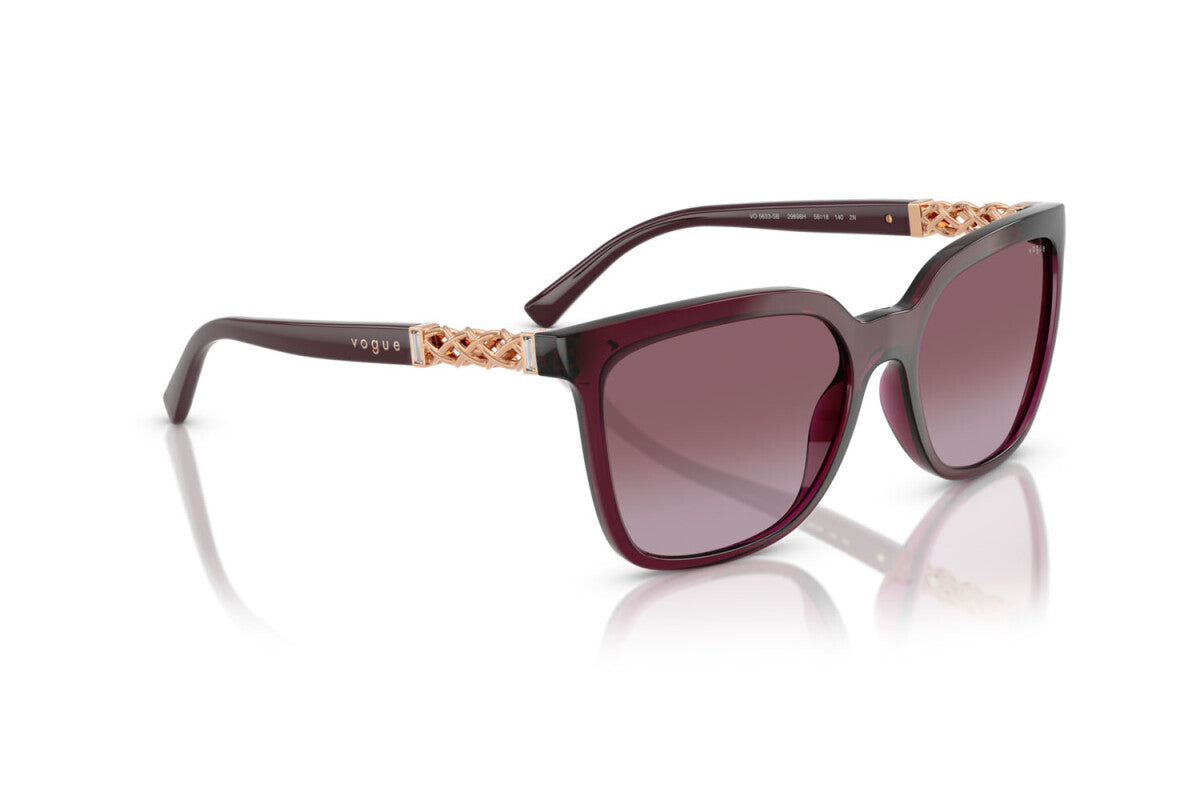 VOGUE - 29898H CILIEGIA TRASPARENTE | OCCHIALE DA SOLE DONNA - VO 5633SB TAGLIA 56