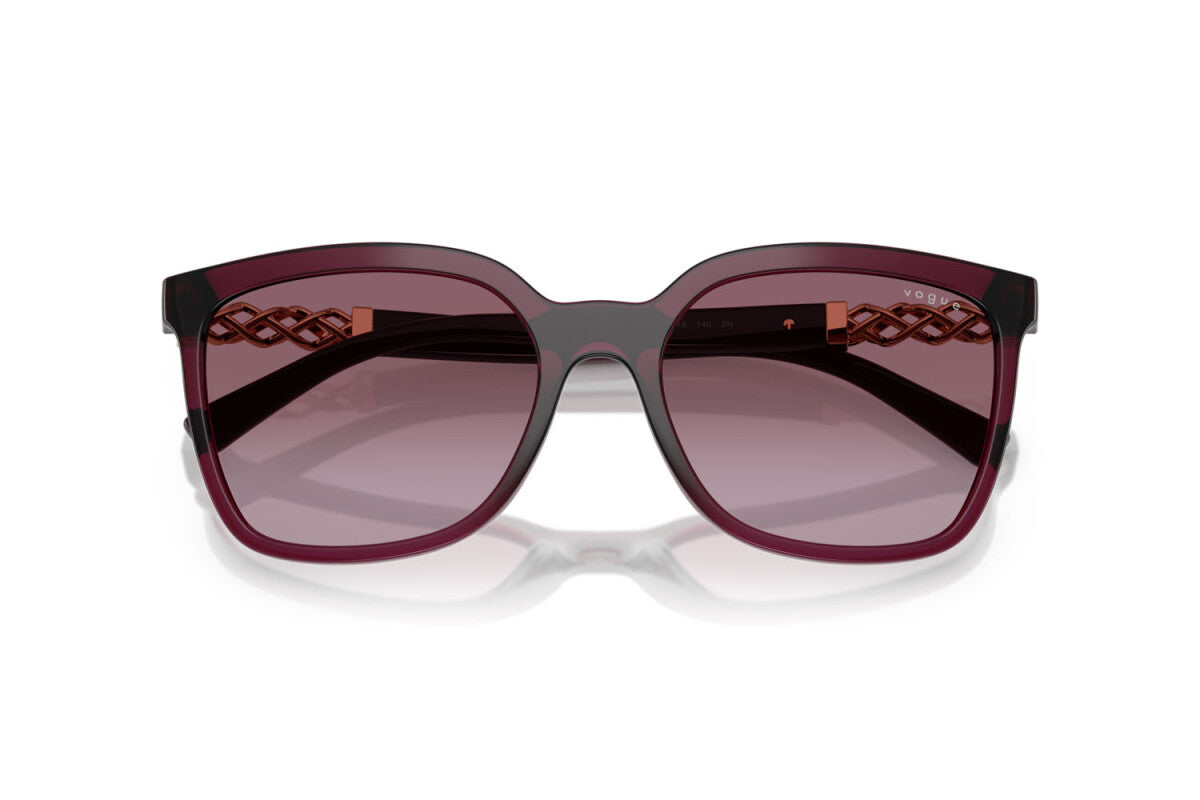 VOGUE - 29898H CILIEGIA TRASPARENTE | OCCHIALE DA SOLE DONNA - VO 5633SB TAGLIA 56