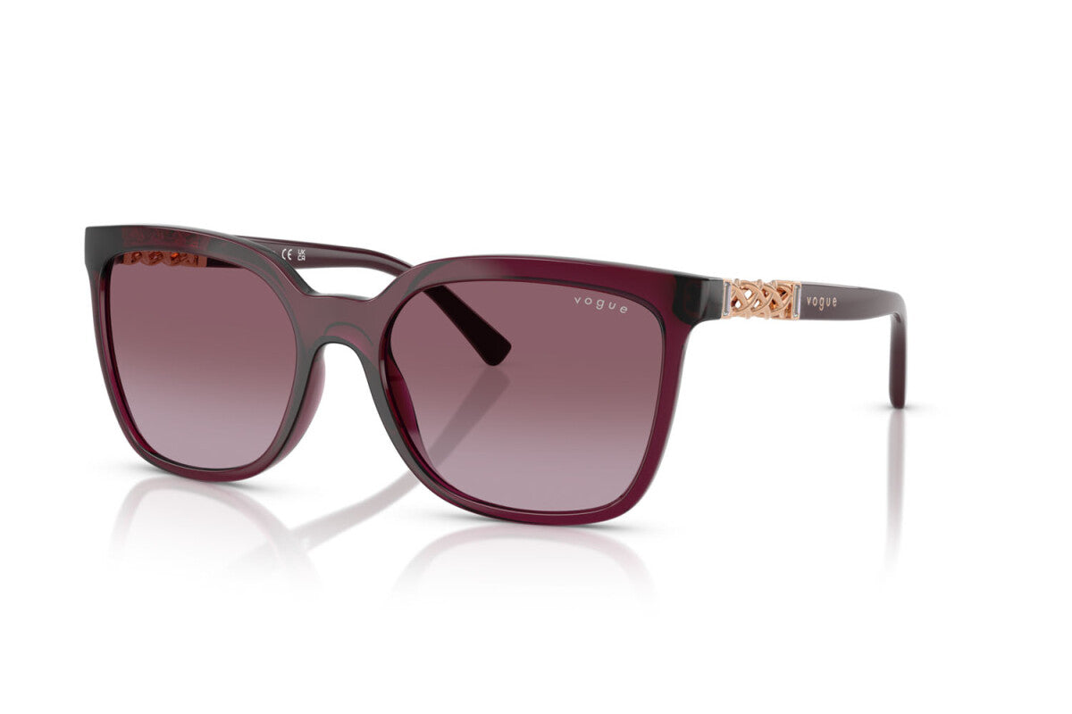 VOGUE - 29898H CILIEGIA TRASPARENTE | OCCHIALE DA SOLE DONNA - VO 5633SB TAGLIA 56