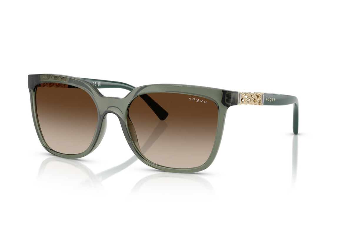 VOGUE - 308613 VERDE GERMANO REALE TRASPARENTE | OCCHIALE DA SOLE DONNA - VO 5633SB TAGLIA 56