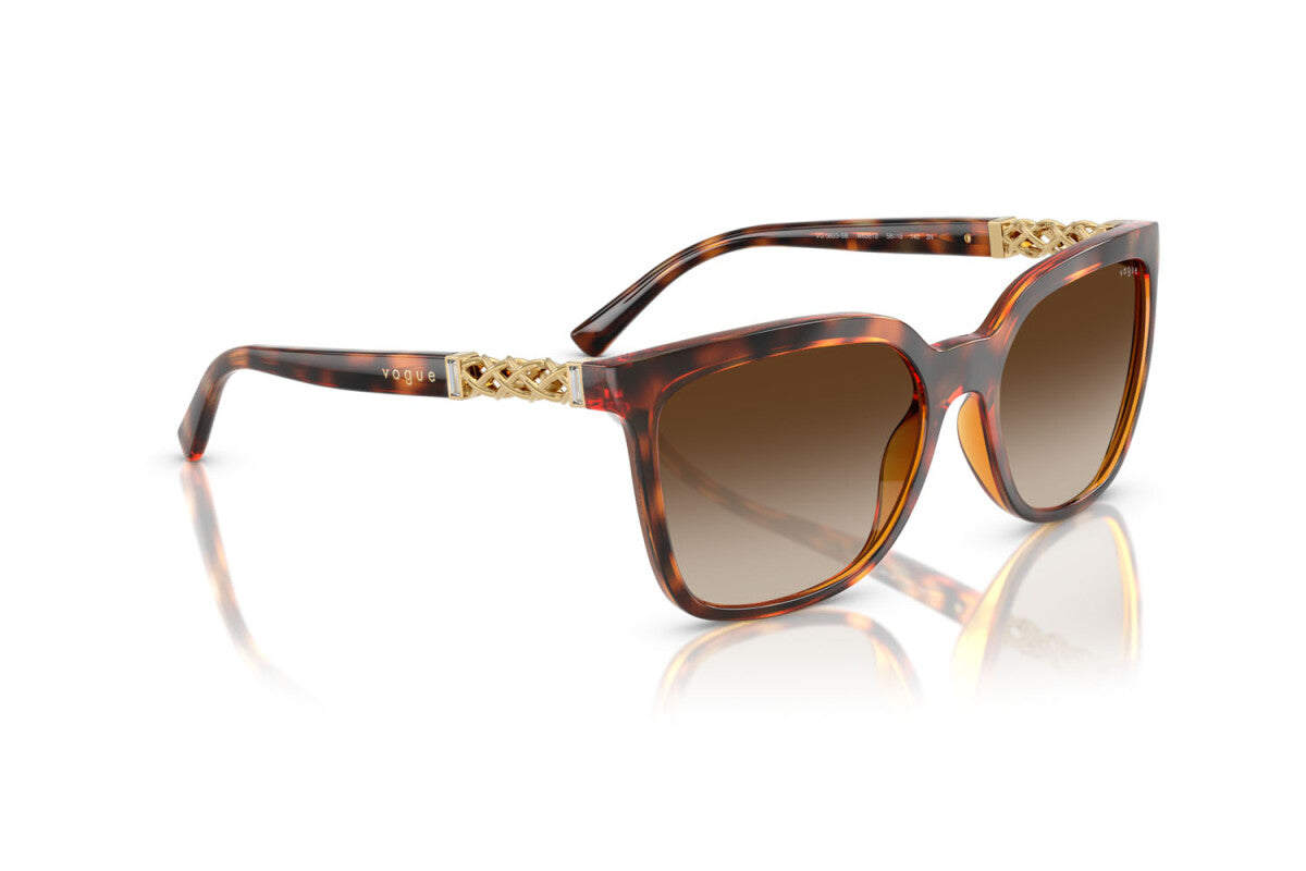 VOGUE - W65613 AVANA SCURA | OCCHIALE DA SOLE DONNA - VO 5633SB TAGLIA 56