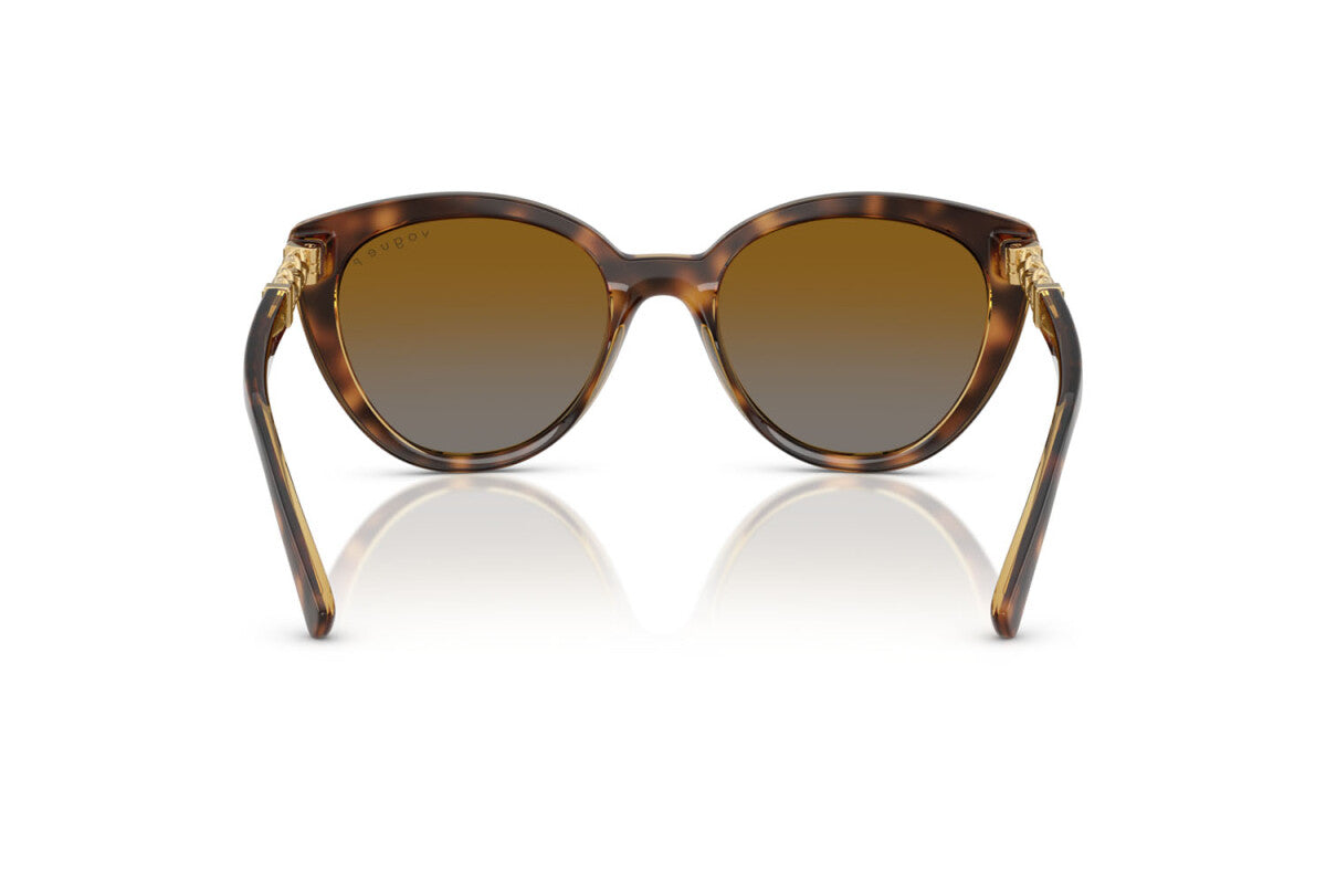 VOGUE - 1508T5 AVANA SCURA STRIATA | OCCHIALE DA SOLE DONNA - VO 5634SB TAGLIA 53