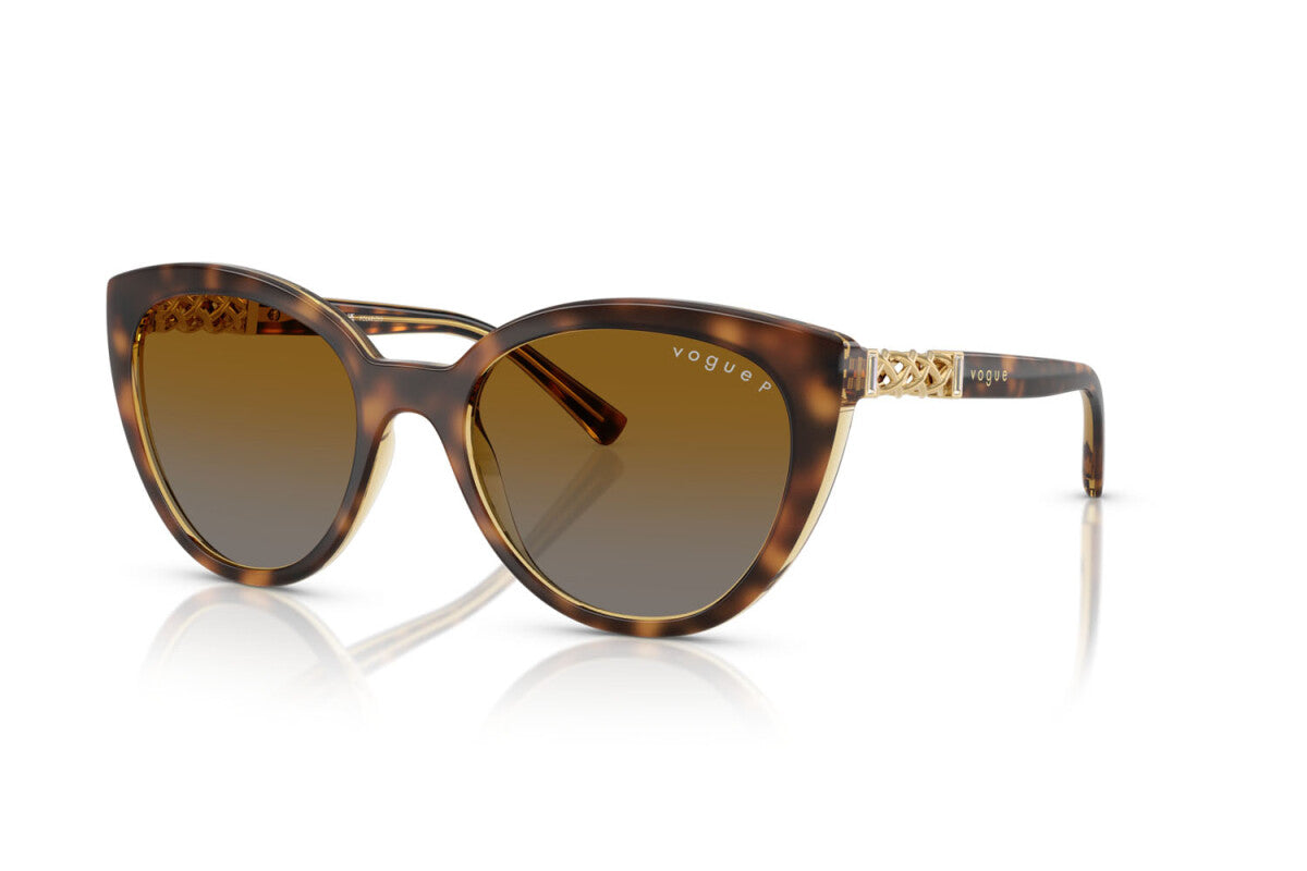 VOGUE - 1508T5 AVANA SCURA STRIATA | OCCHIALE DA SOLE DONNA - VO 5634SB TAGLIA 53